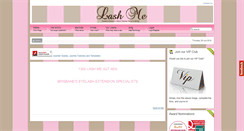 Desktop Screenshot of lashme.com.au